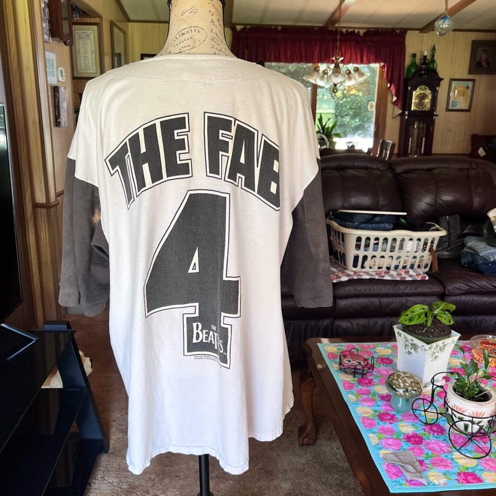 1990S THE BEATLES FAB FOUR BASEBALL JERSEY.